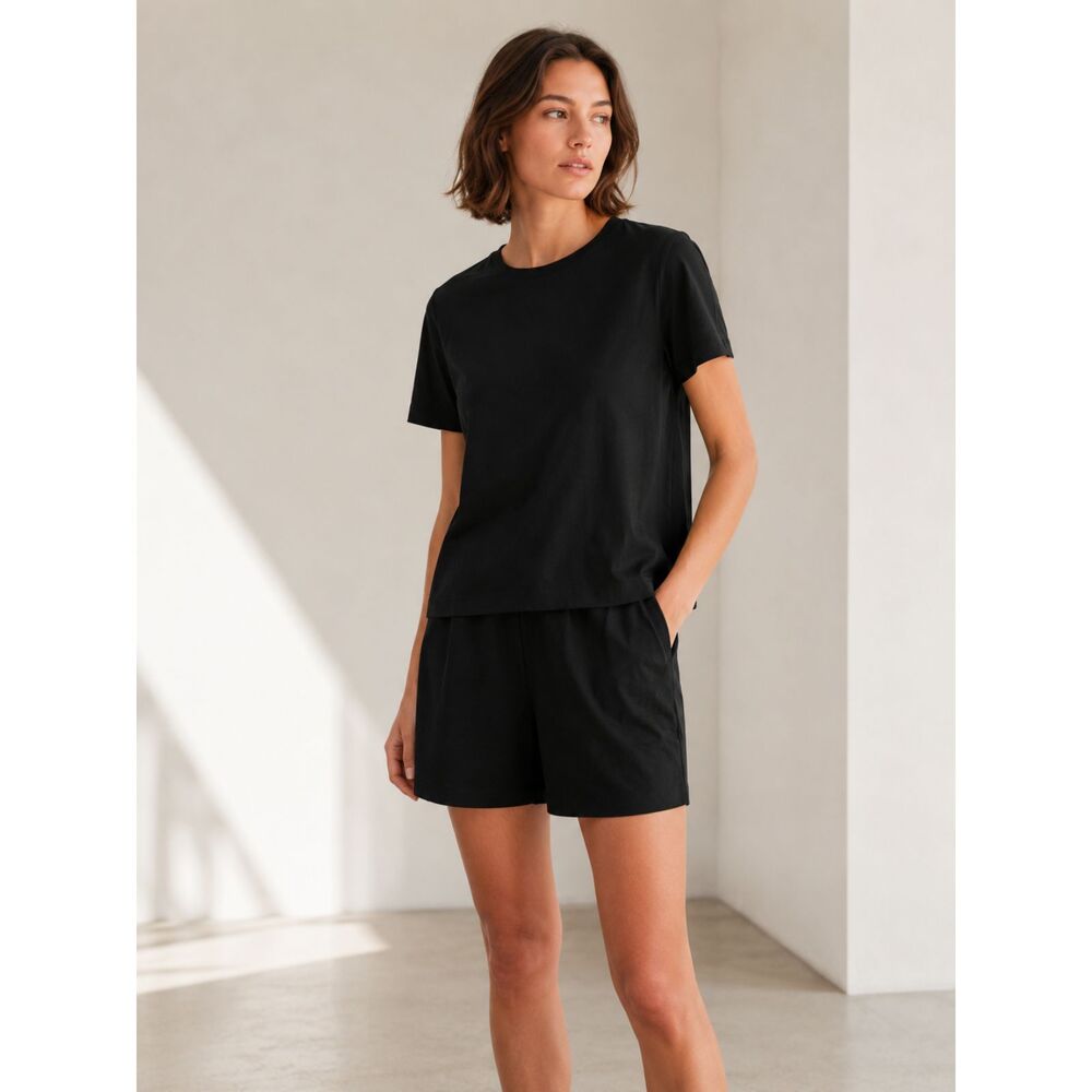 Everlane The Japanese GoWeave Swing Tee Black Size 0 NWT